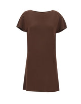 KAOS Abito corto in maglia BROWN Donna 