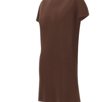 KAOS Abito corto in maglia BROWN Donna 