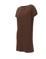 KAOS Abito corto in maglia BROWN Donna 