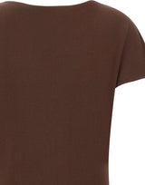 KAOS Abito corto in maglia BROWN Donna 