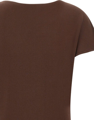 KAOS Abito corto in maglia BROWN Donna 
