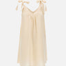 KAOS Abito corto in lino BEIGE Donna 