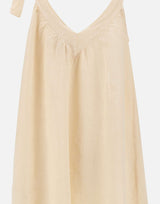 KAOS Abito corto in lino BEIGE Donna 