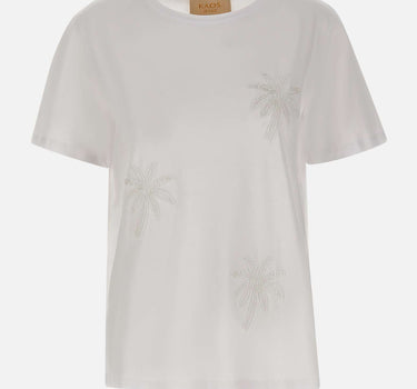 T-shirt con ricami gioiello SPJDK001 1019 KAOS 