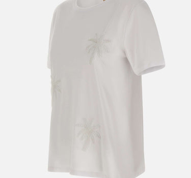 T-shirt con ricami gioiello SPJDK001 1019 KAOS 