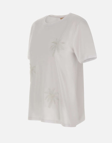 T-shirt con ricami gioiello SPJDK001 1019 KAOS 