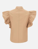 KAOS Camicia con volant BROWN Donna 