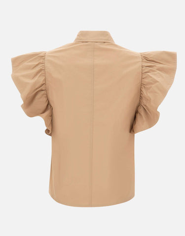 KAOS Camicia con volant BROWN Donna 