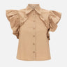 KAOS Camicia con volant BROWN Donna 
