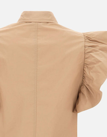 KAOS Camicia con volant BROWN Donna 