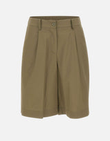 KAOS Bermuda in cotone GREEN Donna 
