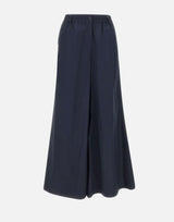 KAOS Pantaloni palazzo in cotone BLUE Donna 