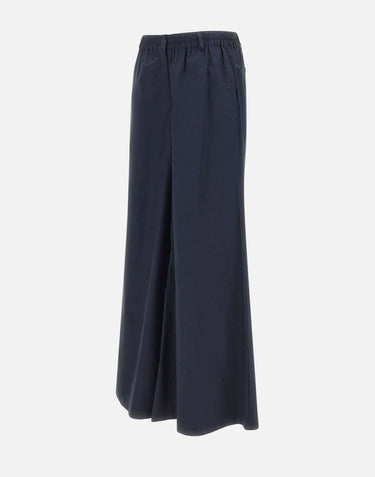 KAOS Pantaloni palazzo in cotone BLUE Donna 