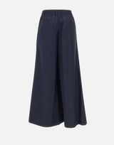 KAOS Pantaloni palazzo in cotone BLUE Donna 