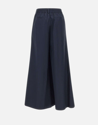 KAOS Pantaloni palazzo in cotone BLUE Donna 