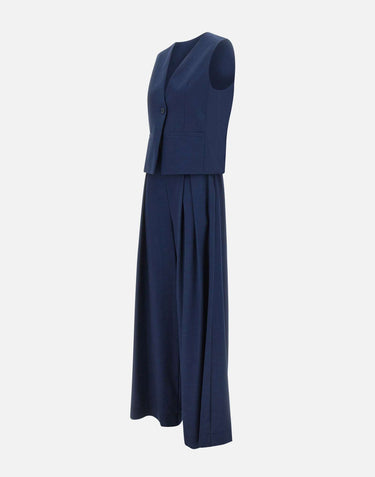 KAOS Completo con gilet in misto cotone BLUE Donna 