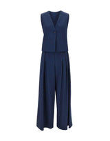 KAOS Completo con gilet in misto cotone BLUE Donna 