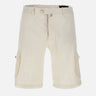 KITON Shorts cotone e lino WHITE Uomo 