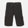 KITON Shorts cotone e lino BLACK Uomo 