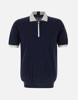 Polo mezza zip UMK0571V111A 00K KITON 
