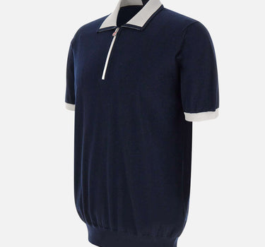 Polo mezza zip UMK0571V111A 00K KITON 