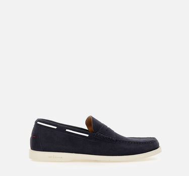 KITON Mocassini in pelle scamosciata BLUE Uomo 