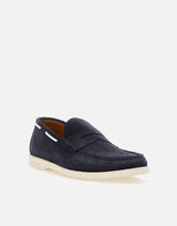 KITON Mocassini in pelle scamosciata BLUE Uomo 