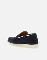 KITON Mocassini in pelle scamosciata BLUE Uomo 