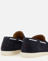KITON Mocassini in pelle scamosciata BLUE Uomo 