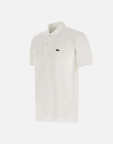 LACOSTE Polo in cotone WHITE Uomo 