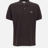 LACOSTE Polo in cotone piquet BROWN Uomo 