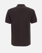 LACOSTE Polo in cotone piquet BROWN Uomo 