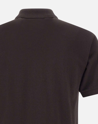 LACOSTE Polo in cotone piquet BROWN Uomo 