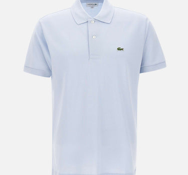 LACOSTE Polo in cotone piquet Light Blue Uomo 