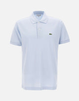 LACOSTE Polo in cotone piquet Light Blue Uomo 
