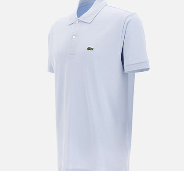 LACOSTE Polo in cotone piquet Light Blue Uomo 