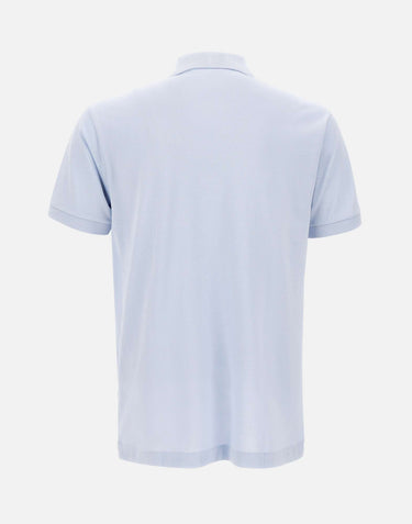LACOSTE Polo in cotone piquet Light Blue Uomo 