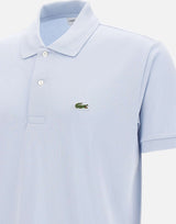 LACOSTE Polo in cotone piquet Light Blue Uomo 