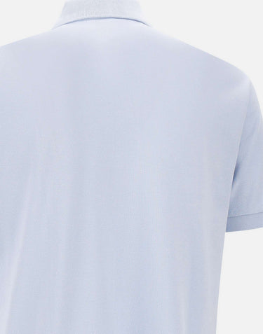 LACOSTE Polo in cotone piquet Light Blue Uomo 