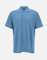 LACOSTE Polo in cotone piquet Light Blue Uomo 