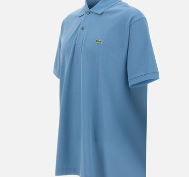 LACOSTE Polo in cotone piquet Light Blue Uomo 