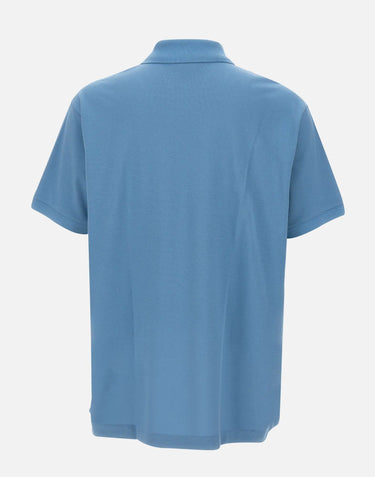 LACOSTE Polo in cotone piquet Light Blue Uomo 