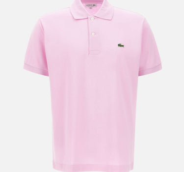 LACOSTE Polo in cotone piquet Pink Uomo 