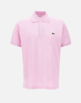 LACOSTE Polo in cotone piquet Pink Uomo 
