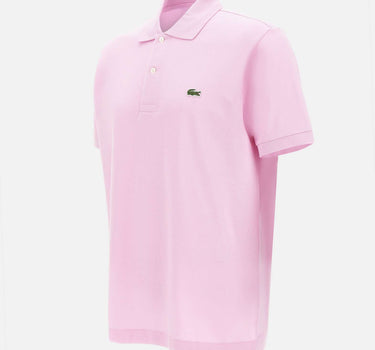 LACOSTE Polo in cotone piquet Pink Uomo 