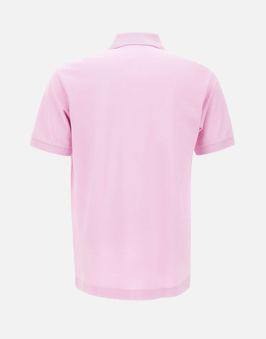 LACOSTE Polo in cotone piquet Pink Uomo 