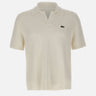 LACOSTE Polo in maglia bouclé classic fit WHITE Uomo 