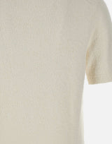 LACOSTE Polo in maglia bouclé classic fit WHITE Uomo 