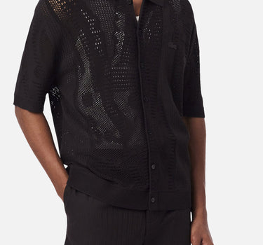 Camicia in maglia di pizzo con coccodrillo AH0796 3LA LACOSTE 