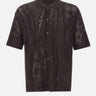 Camicia in maglia di pizzo con coccodrillo AH0796 3LA LACOSTE 